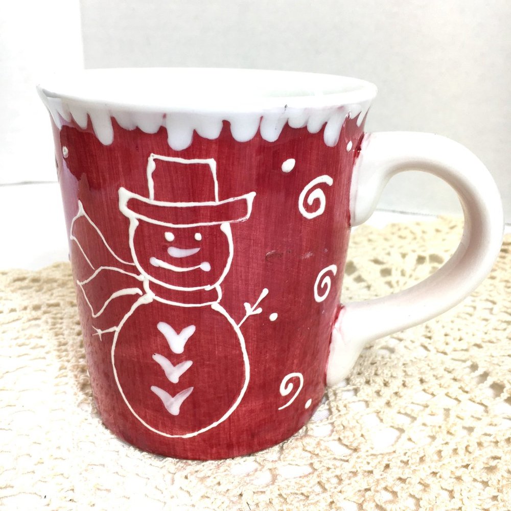 Hausenware 2002 Snowman Christmas Mug